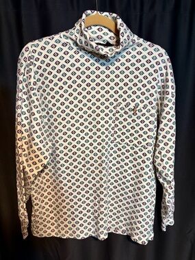 Women’s Eddie Bauer Cream Patterned Turtleneck